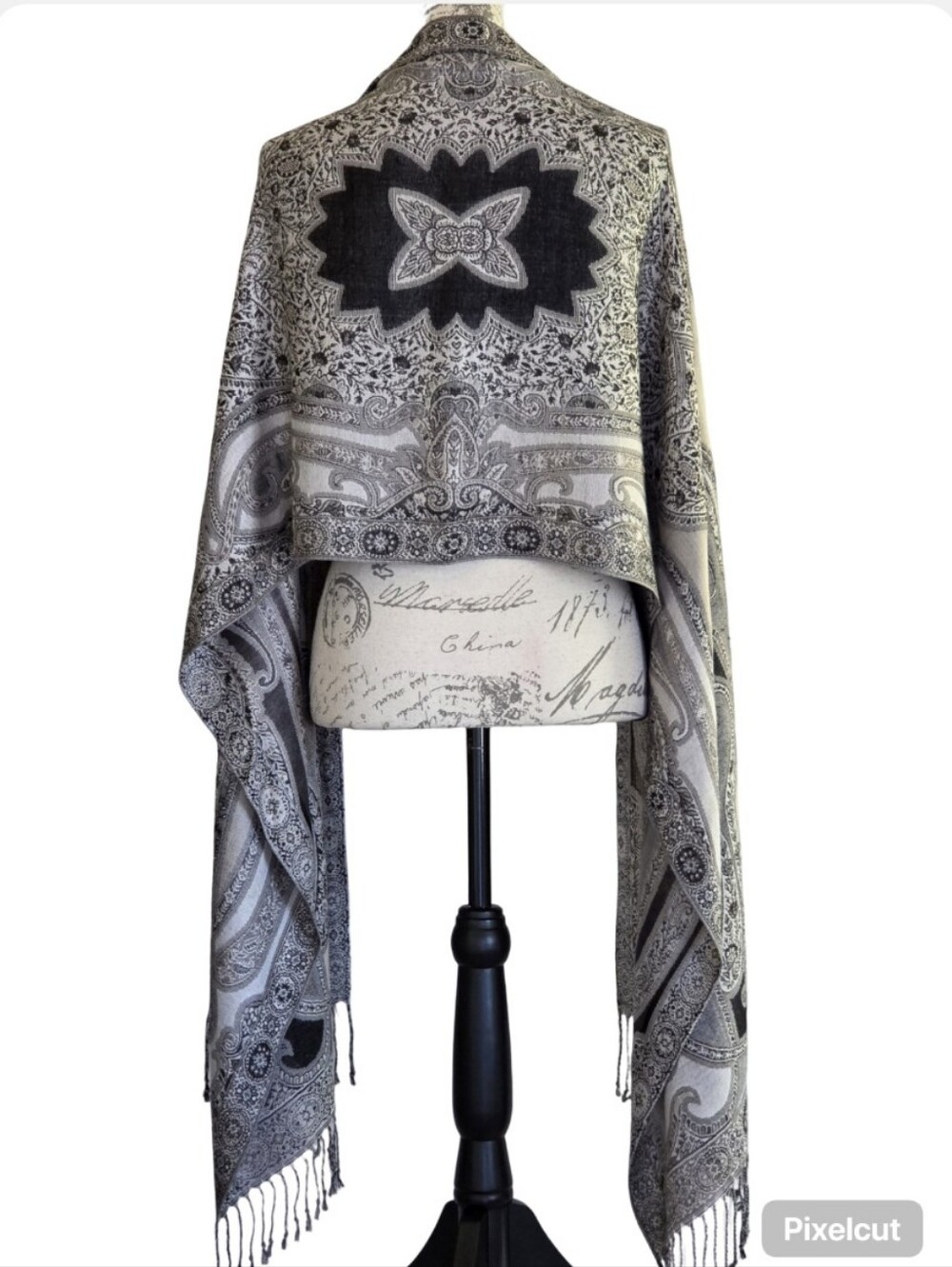 Oversized Fringed Scarf